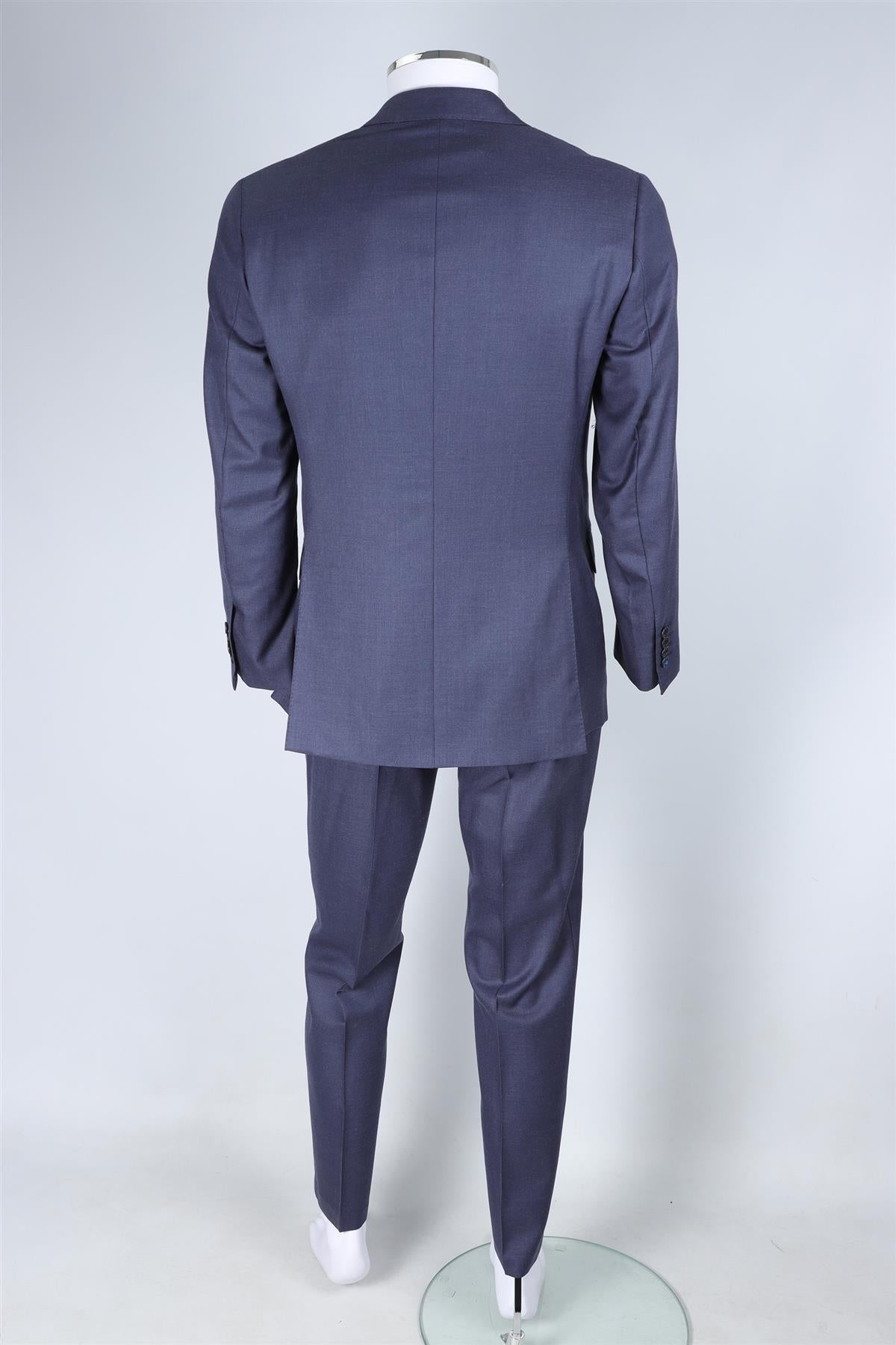 THOM SWEENEY NAVY MEN'S WOOL TWO PIECE SUIT SMALL