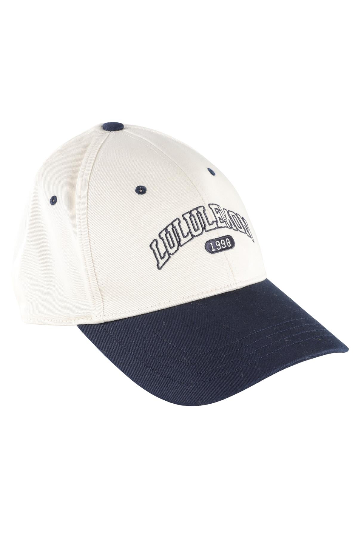 LULULEMON ECRU COTTON BASBEBALL CAP SMALL/MEDIUM