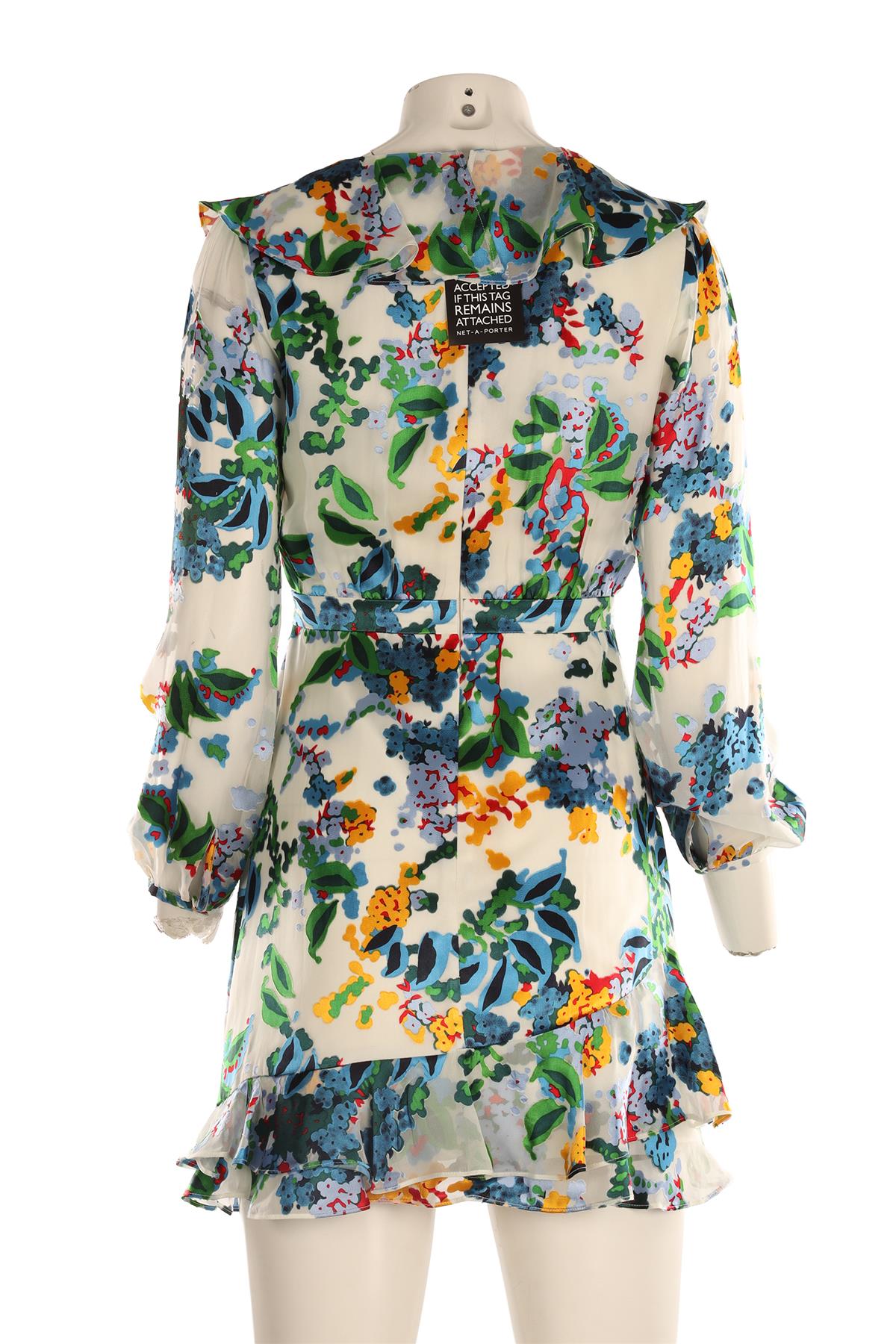 SALONI MULTI CHIFFON MINI DRESS UK 8