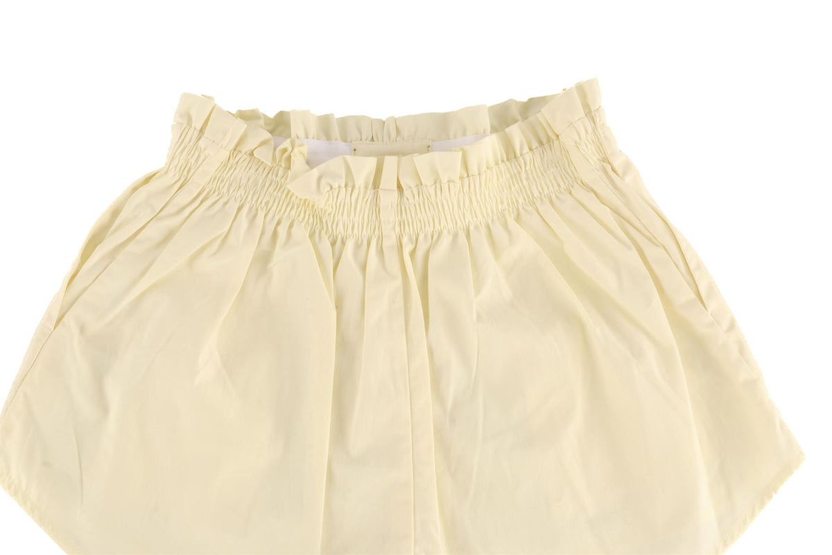 YAITTE CREAM COTTON SHORTS XSMALL