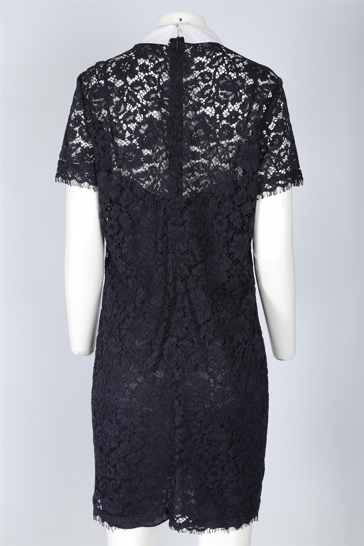MICHAEL MICHAEL KORS NAVY LACE MINI DRESS US 10 UK 14