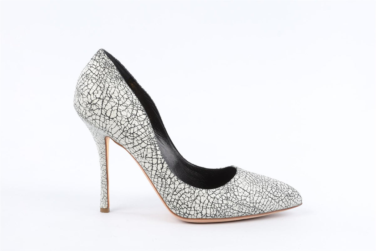 RUPERT SANDERSON WHITE LEATHER PUMPS EU 38 UK 5 US 8