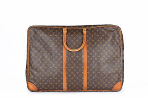 LOUIS VUITTON BROWN 1987 SIRIUS 70 MONOGRAM COATED CANVAS SUITCASE