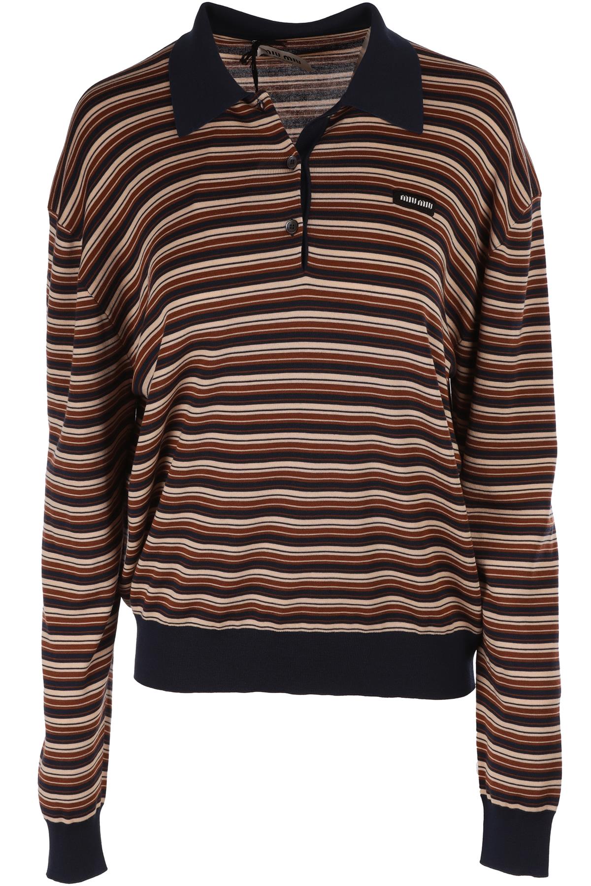 MIU MIU NAVY WOOL SWEATER IT 40 UK 8