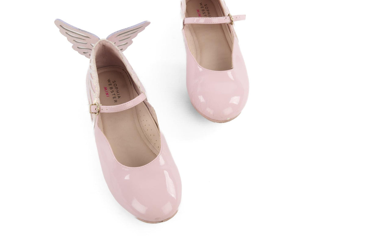 SOPHIA WEBSTER PINK KIDS GIRLS BALLET FLATS EU 36 UK 3.5 US 4.5