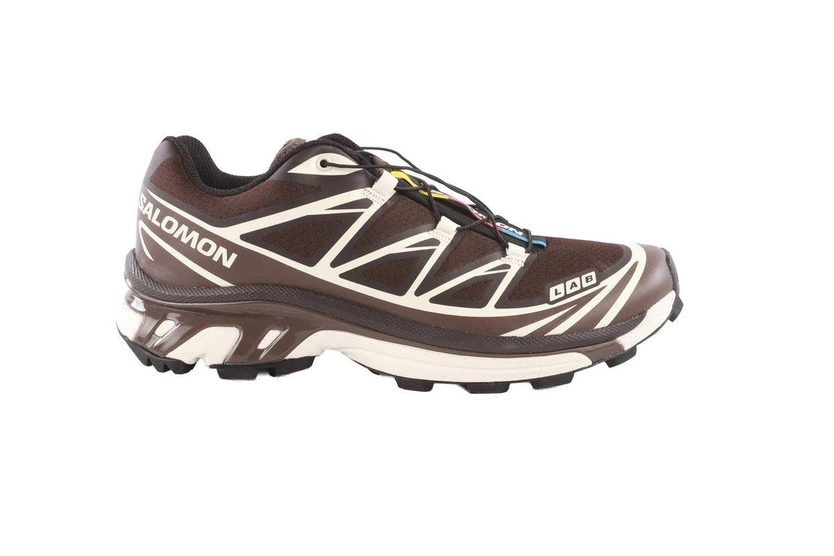 SALOMON BROWN XT-6 BLACK COFFEE SNEAKERS EU 39 1/3 UK 6 US 7.5