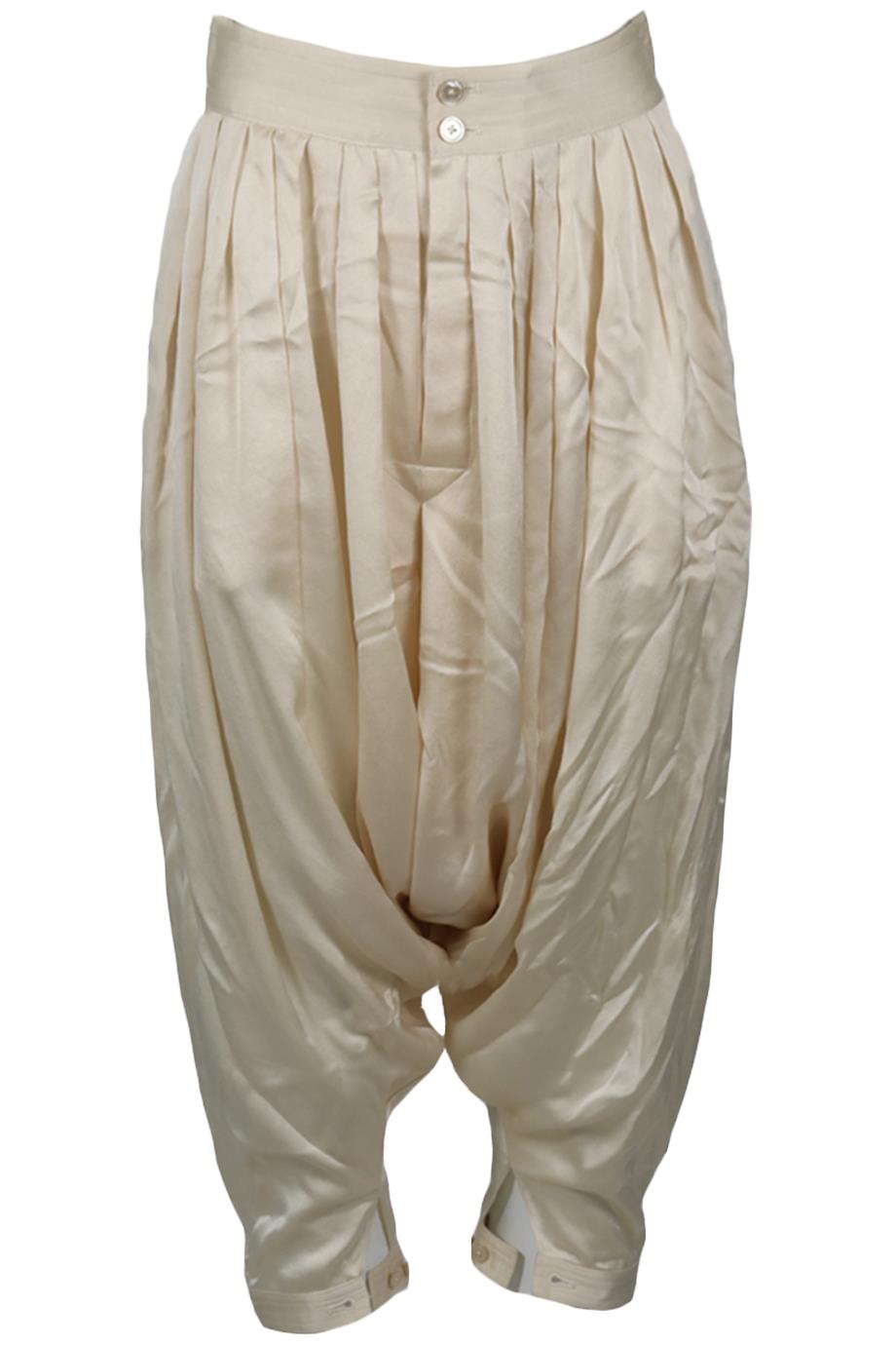 DIANE VON FURSTENBURG SATIN TAPERED PANTS UK 8