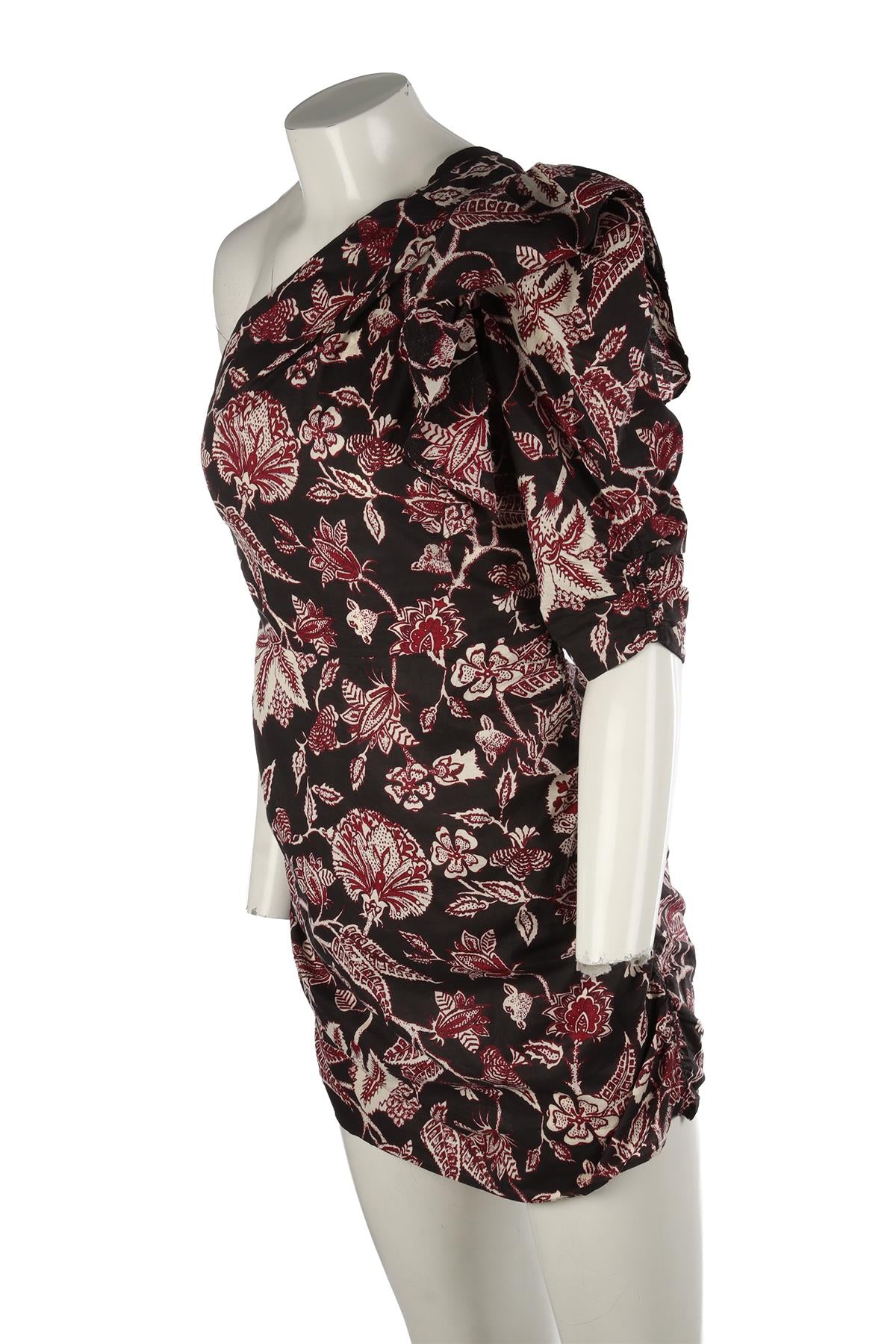 ISABEL MARANT BLACK COTTON MINI DRESS FR 36 UK 8 US 4