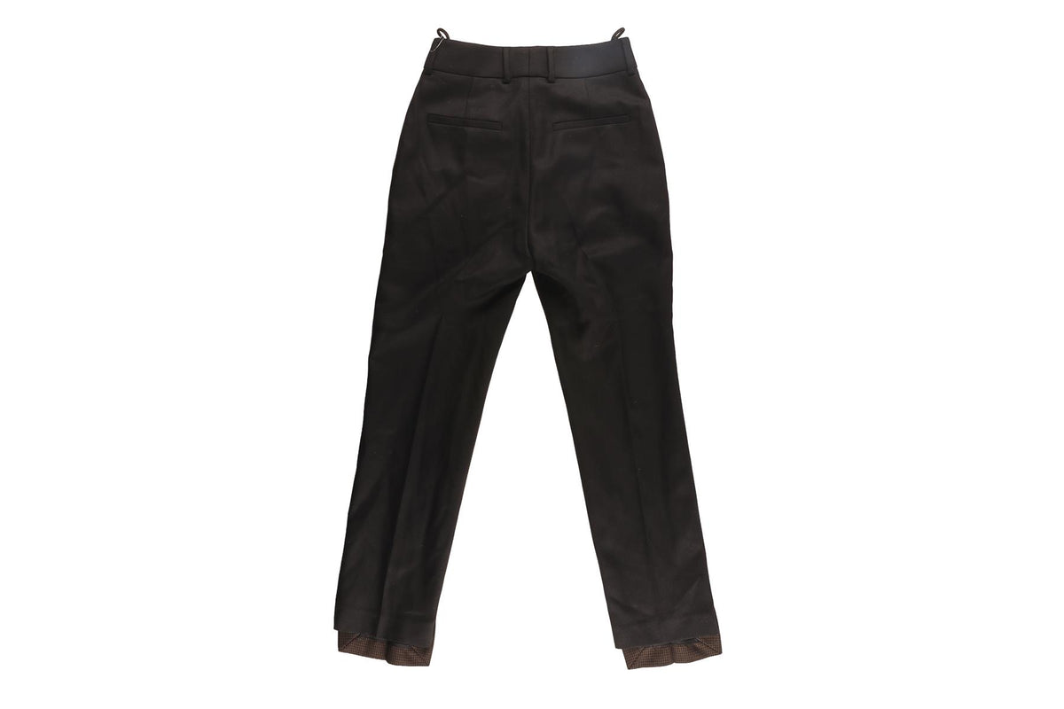 PETAR PETROV BROWN WOOL STRAIGHT LEG PANTS FR 36 UK 8