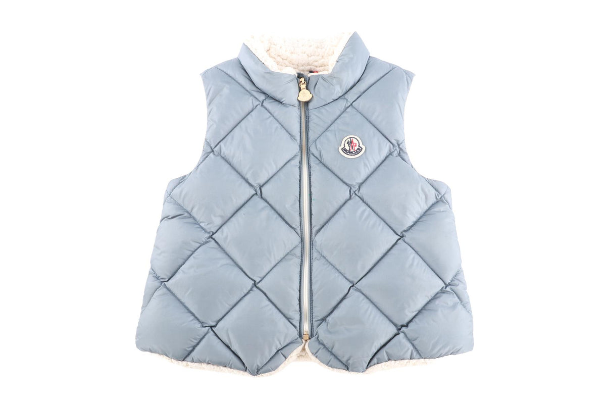 MONCLER BLUE KIDS GIRLS GILET 2 YEARS