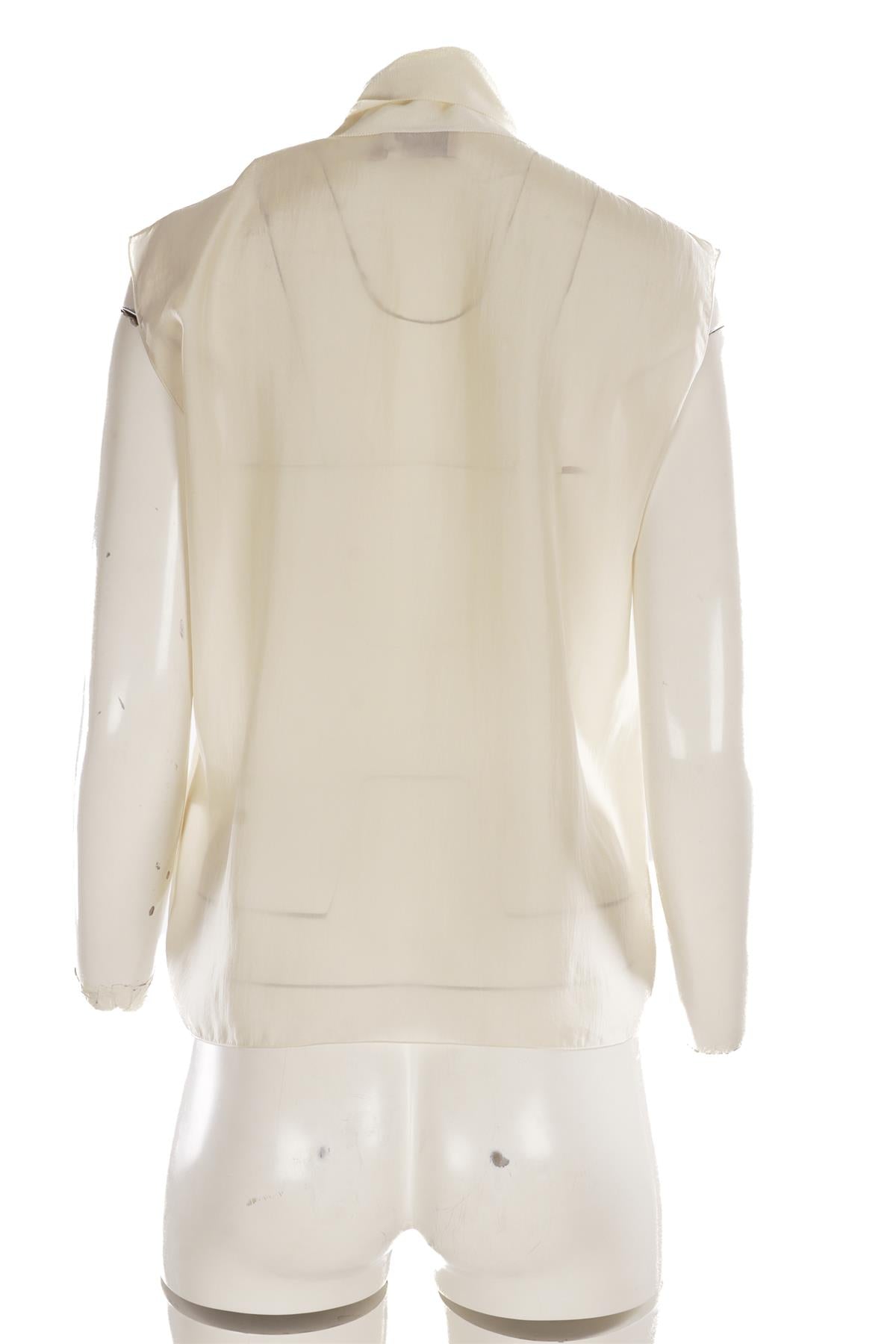 LANVIN ECRU SILK TOP FR 40 UK 12