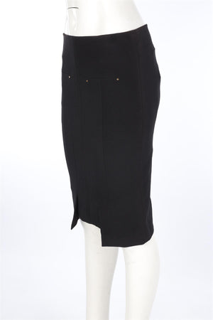 TOM FORD BLACK CREPE SKIRT IT 38 UK 4
