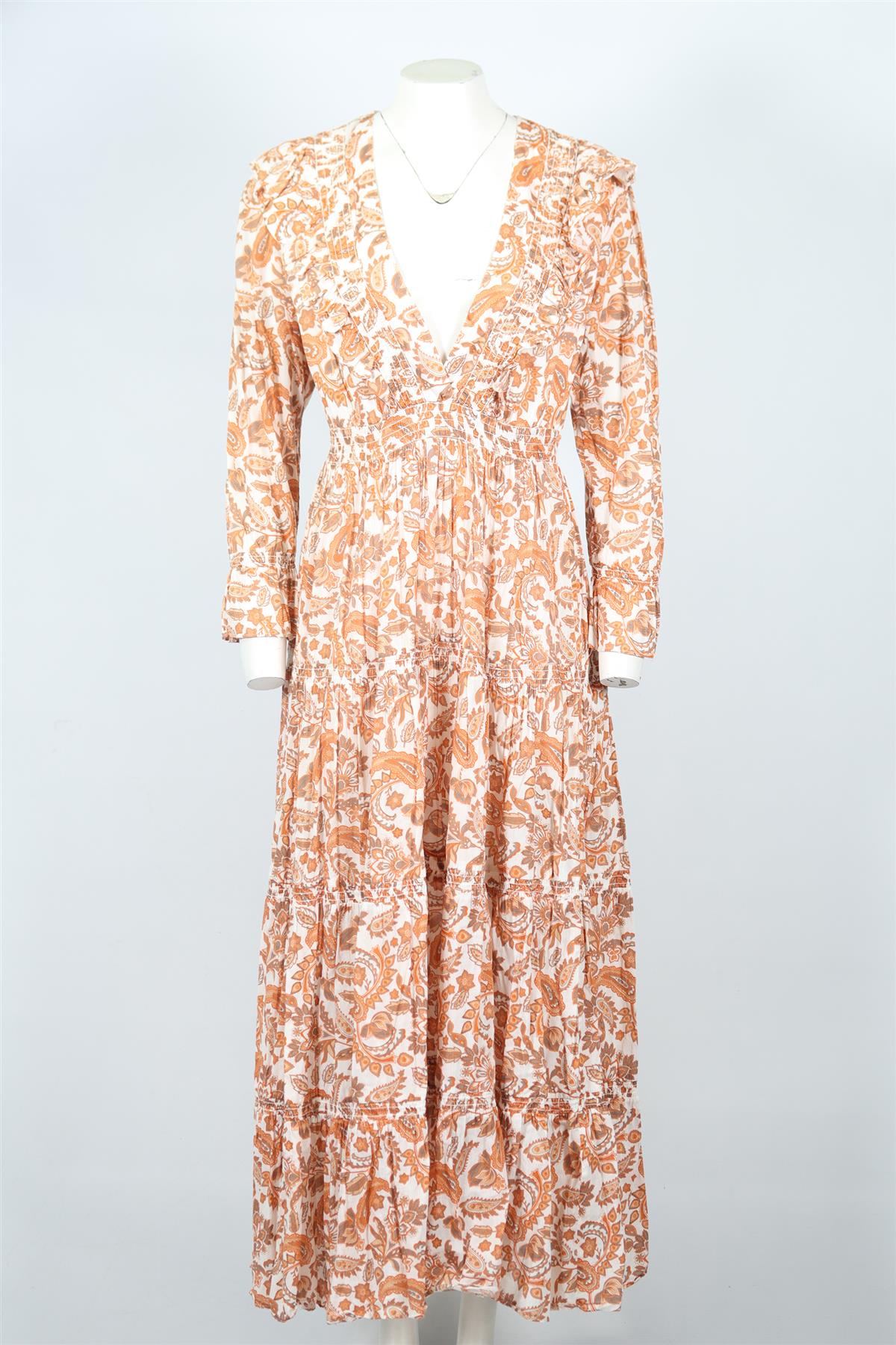 MAJE PRINTED MAXI DRESS UK 14