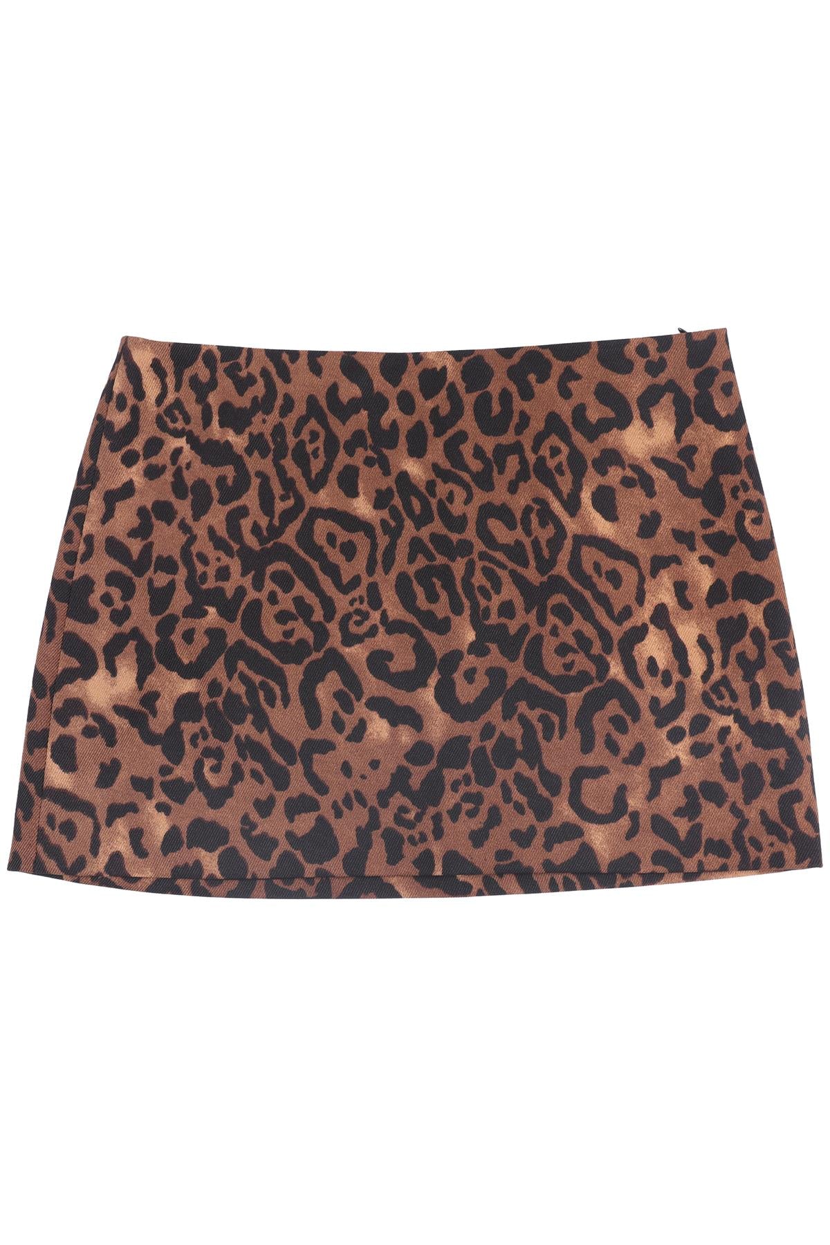 REFORNATION + LAURA HARRIER BROWN MINI SKIRT US 2 UK 6