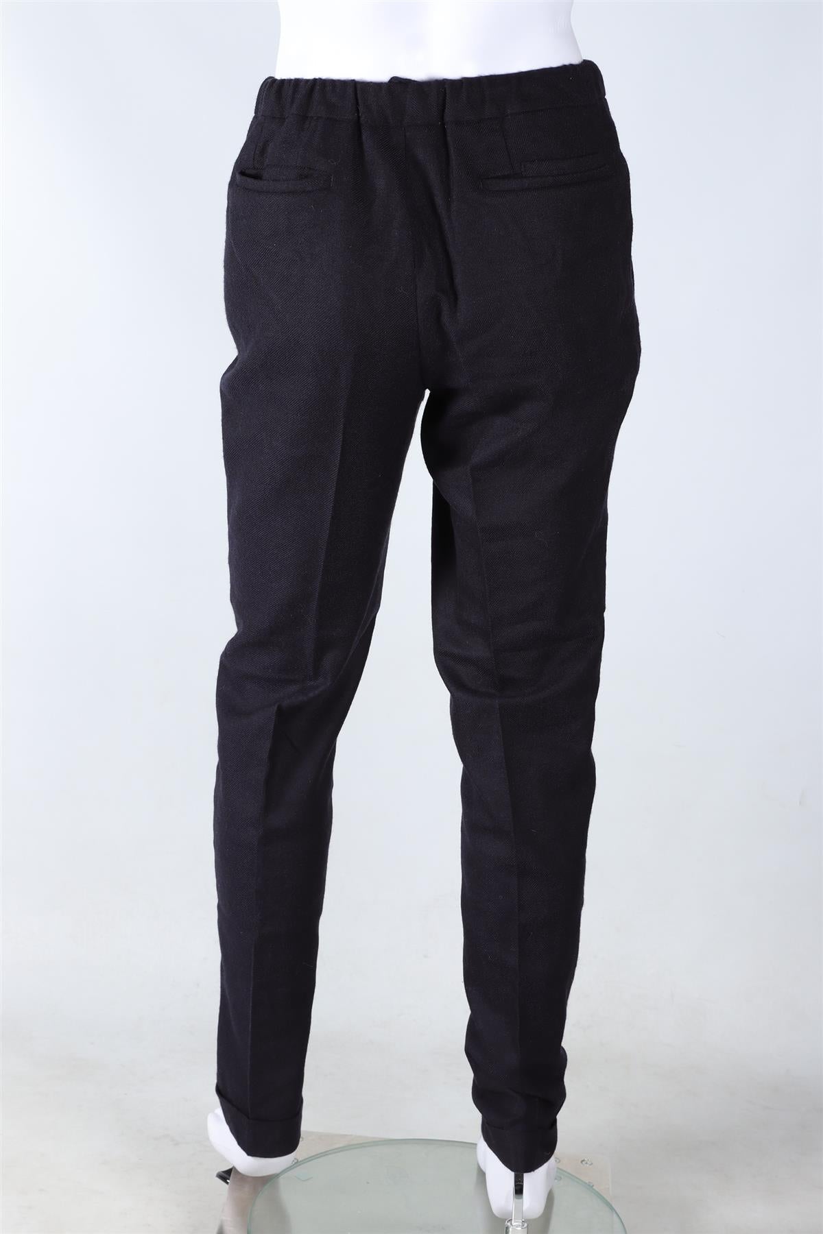 THOM SWEENEY NAVY MEN'S WOOL STRAIGHT LEG PANTS IT 52 UK/US 36
