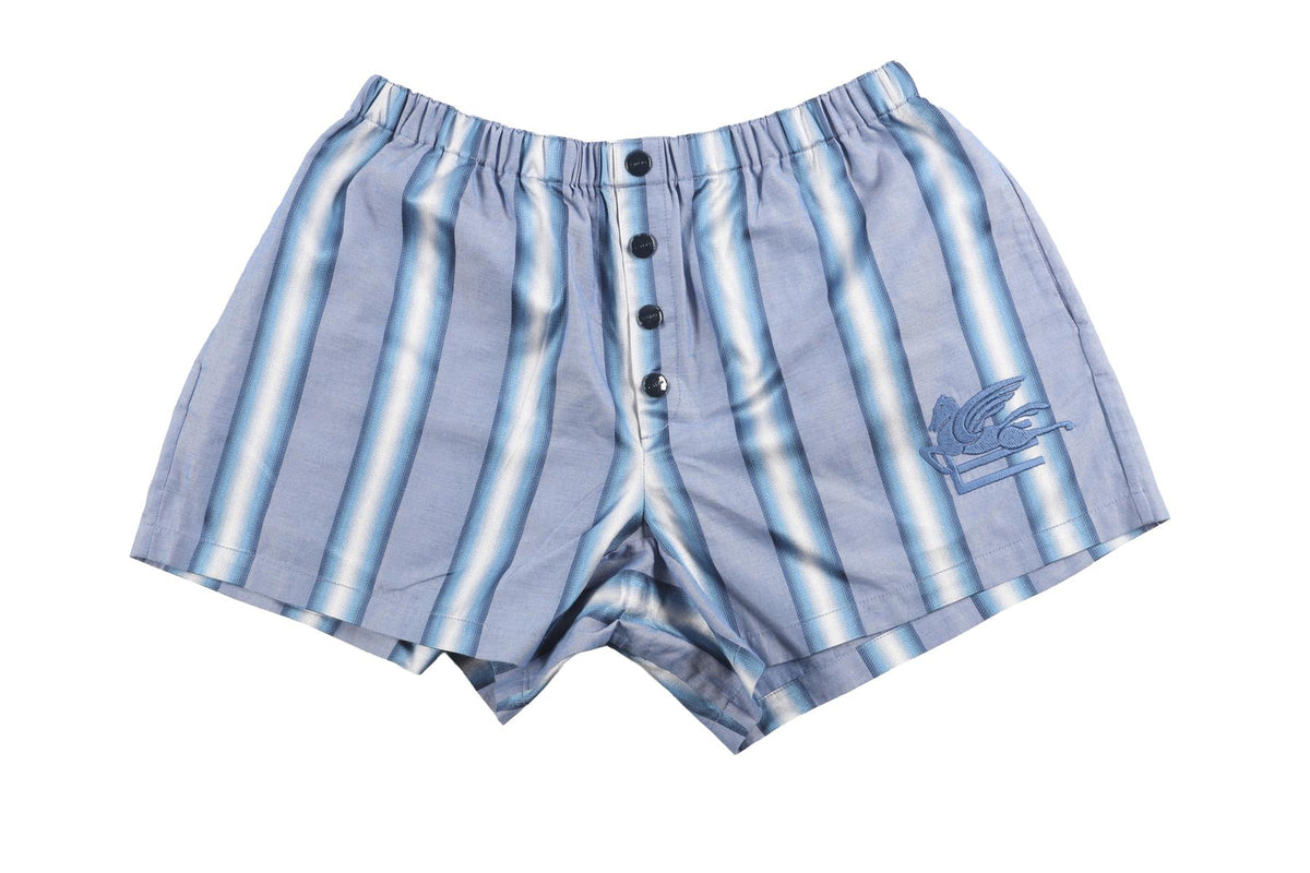 ETRO BLUE COTTON SHORTS IT 42 UK 10