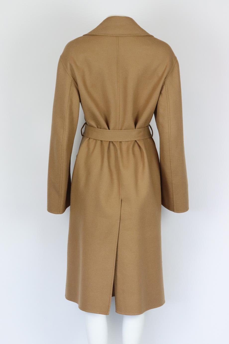 CHRISTIAN DIOR BELTED WOOL BLEND COAT FR 44 UK 16