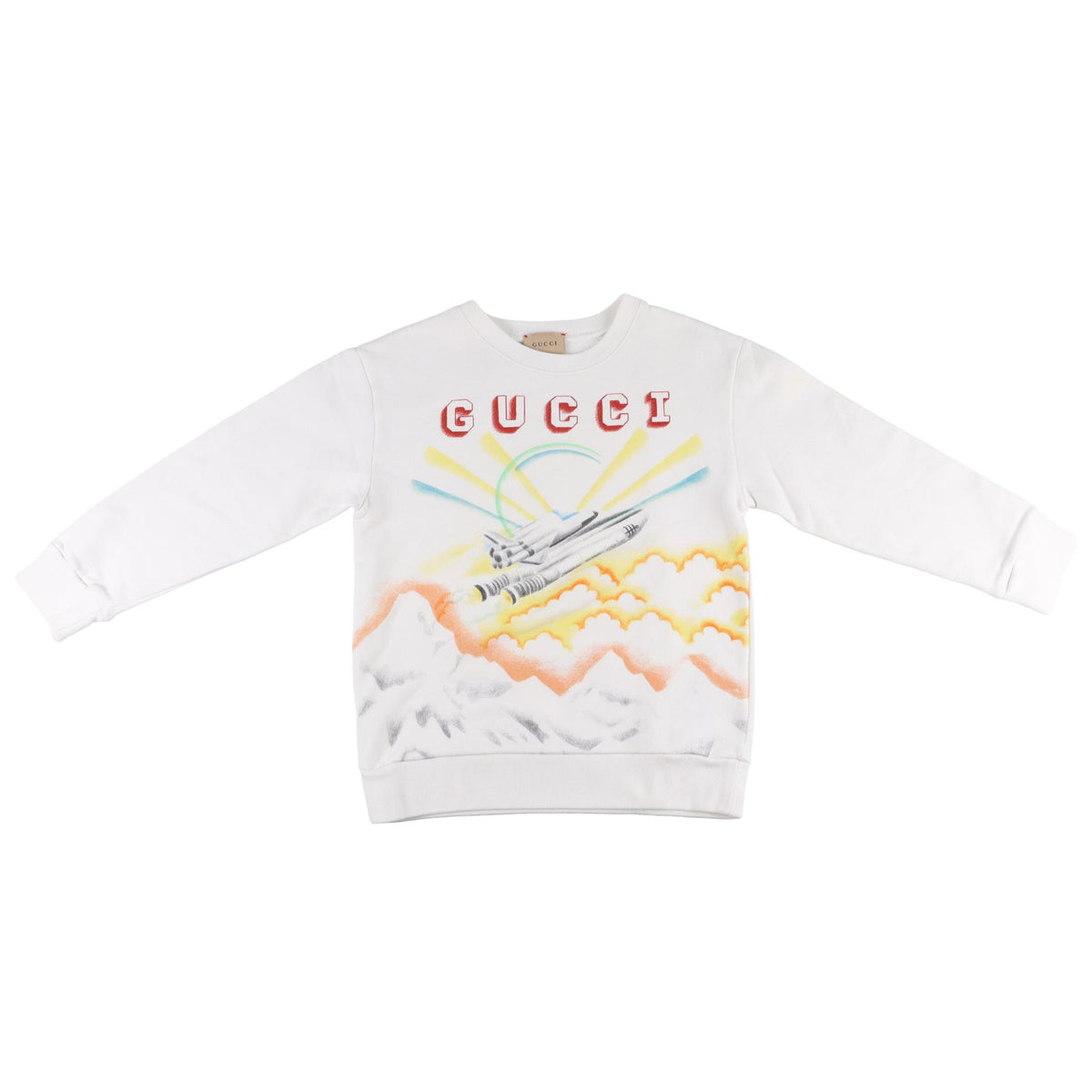 GUCCI WHITE KIDS BOYS SWEATSHIRT 8 YEARS
