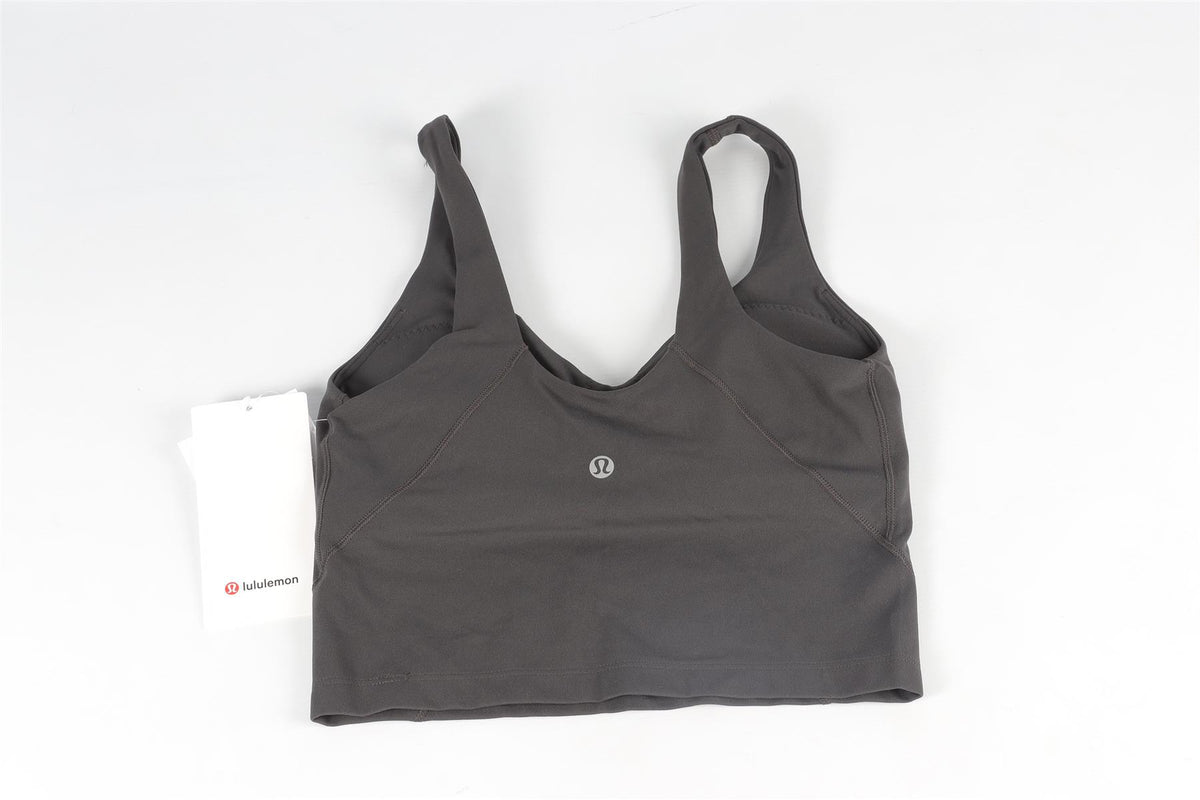LULULEMON GREY SPORTS BRA US 4 UK 8