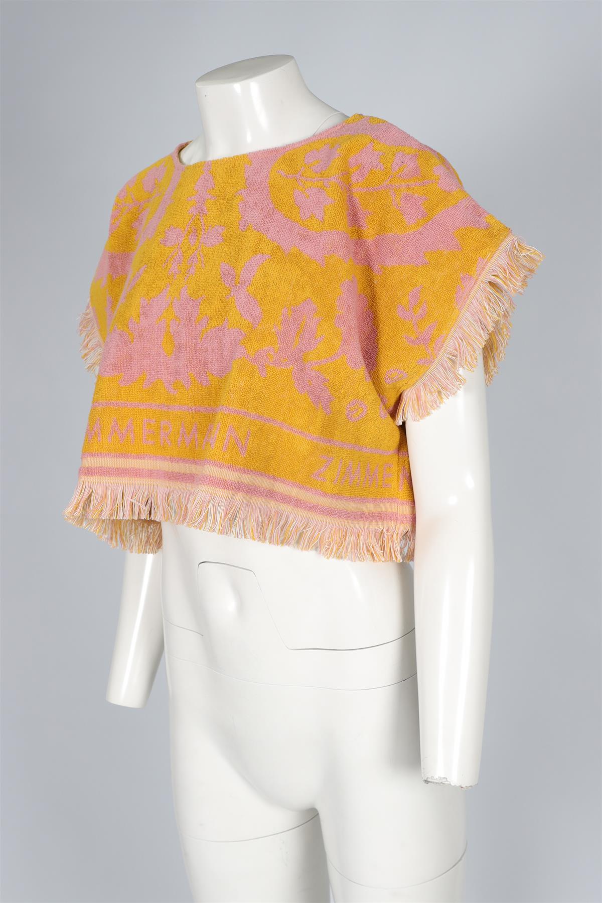 ZIMMERMANN YELLOW COTTON TOP UK 14