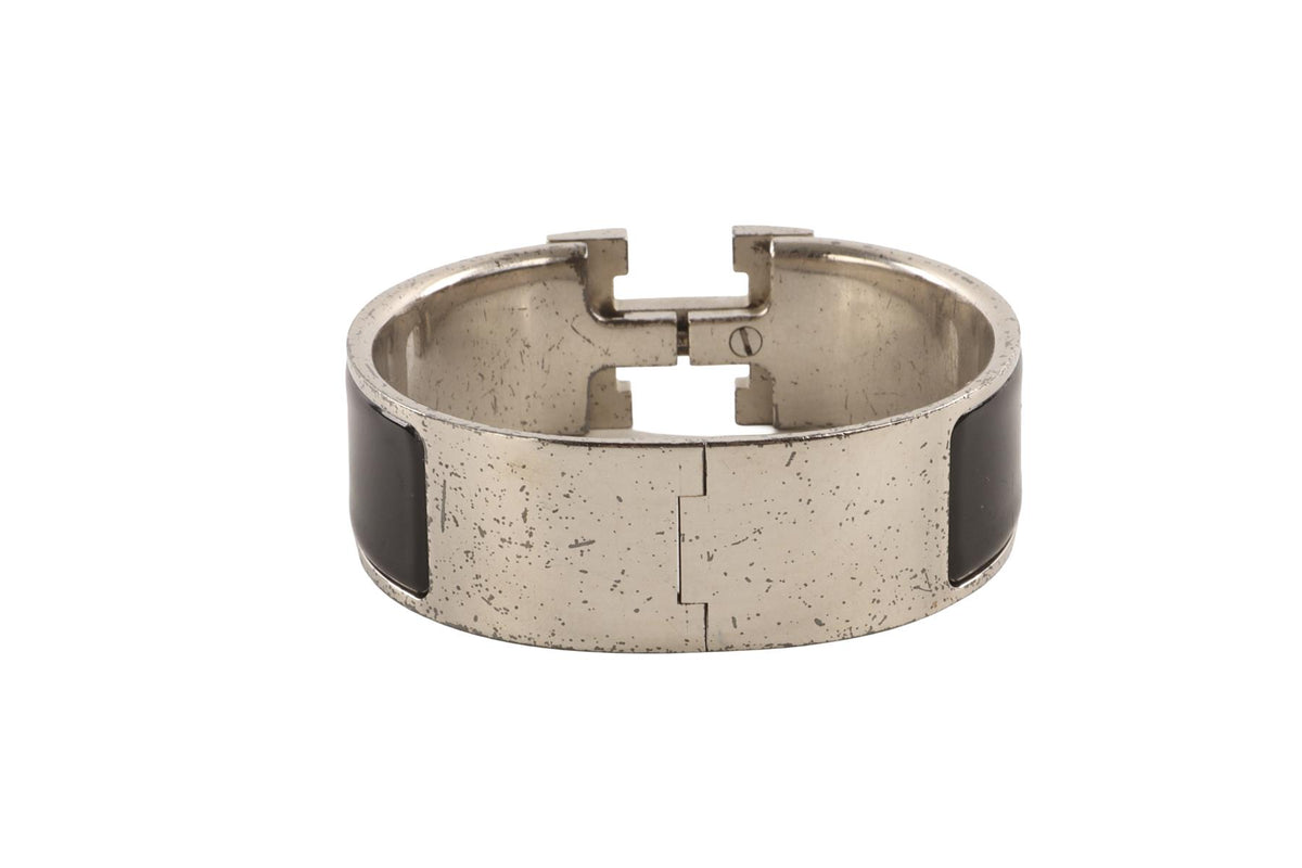 HERMÈS BLACK CLIC CLAC H BRACELET