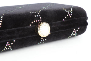 STELLA MCCARTNEY BLACK VELVET CLUTCH