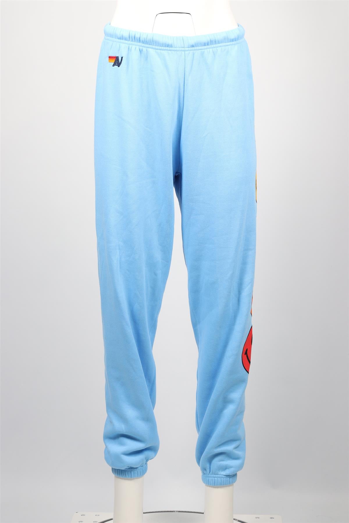 AVIATOR NATION BLUE COTTON BLEND TRACK PANTS MEDIUM