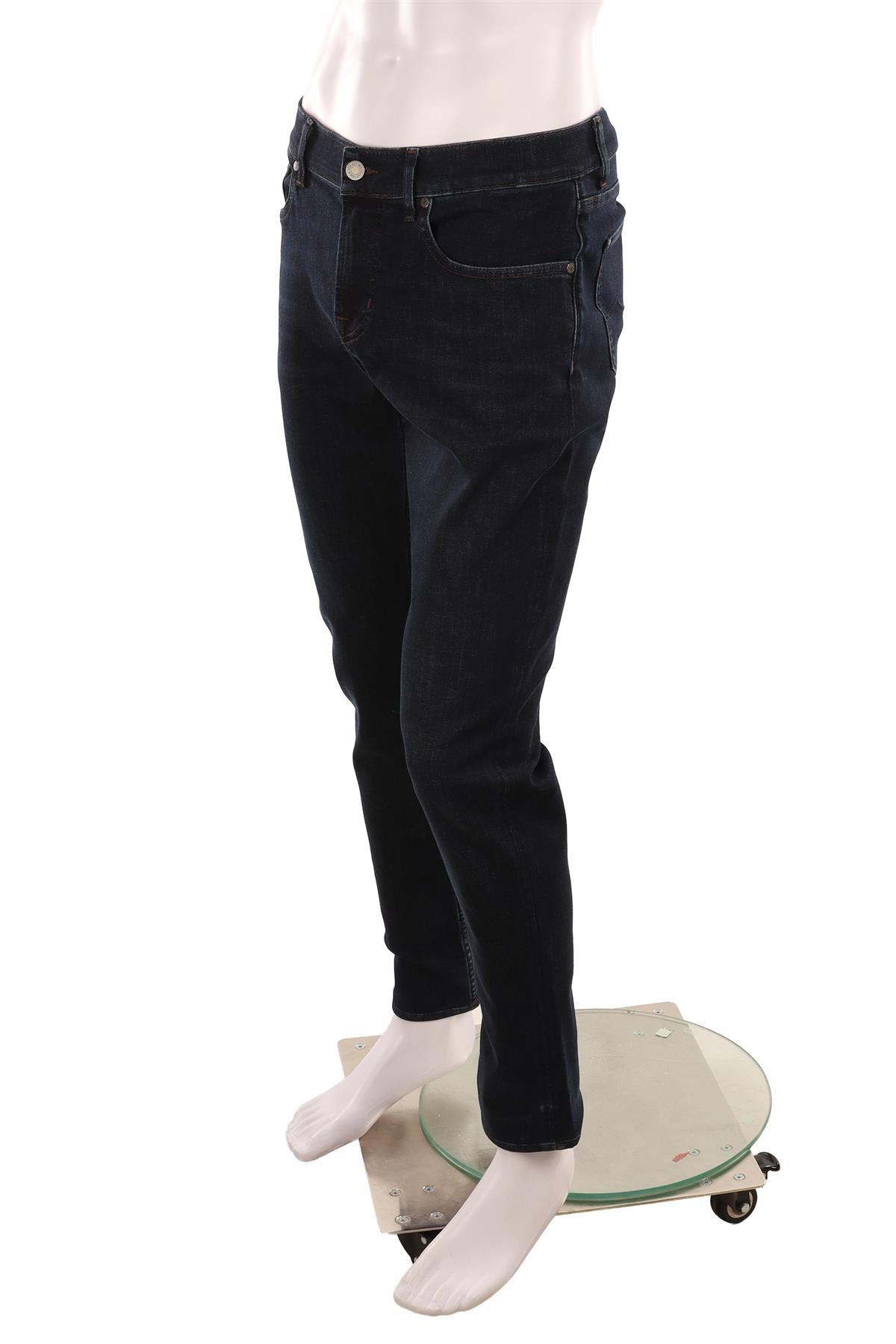 7 FOR ALL MANKIND BLUE TAPERED LEG JEANS