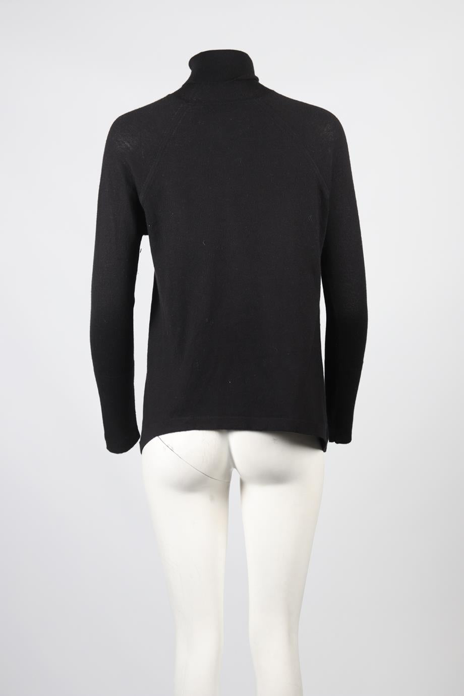 DONNA KAREN CASHMERE ROLL NECK TOP SMALL