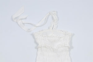 LOVESHACKFANCY WHITE KIDS GIRLS DRESS 10 YEARS