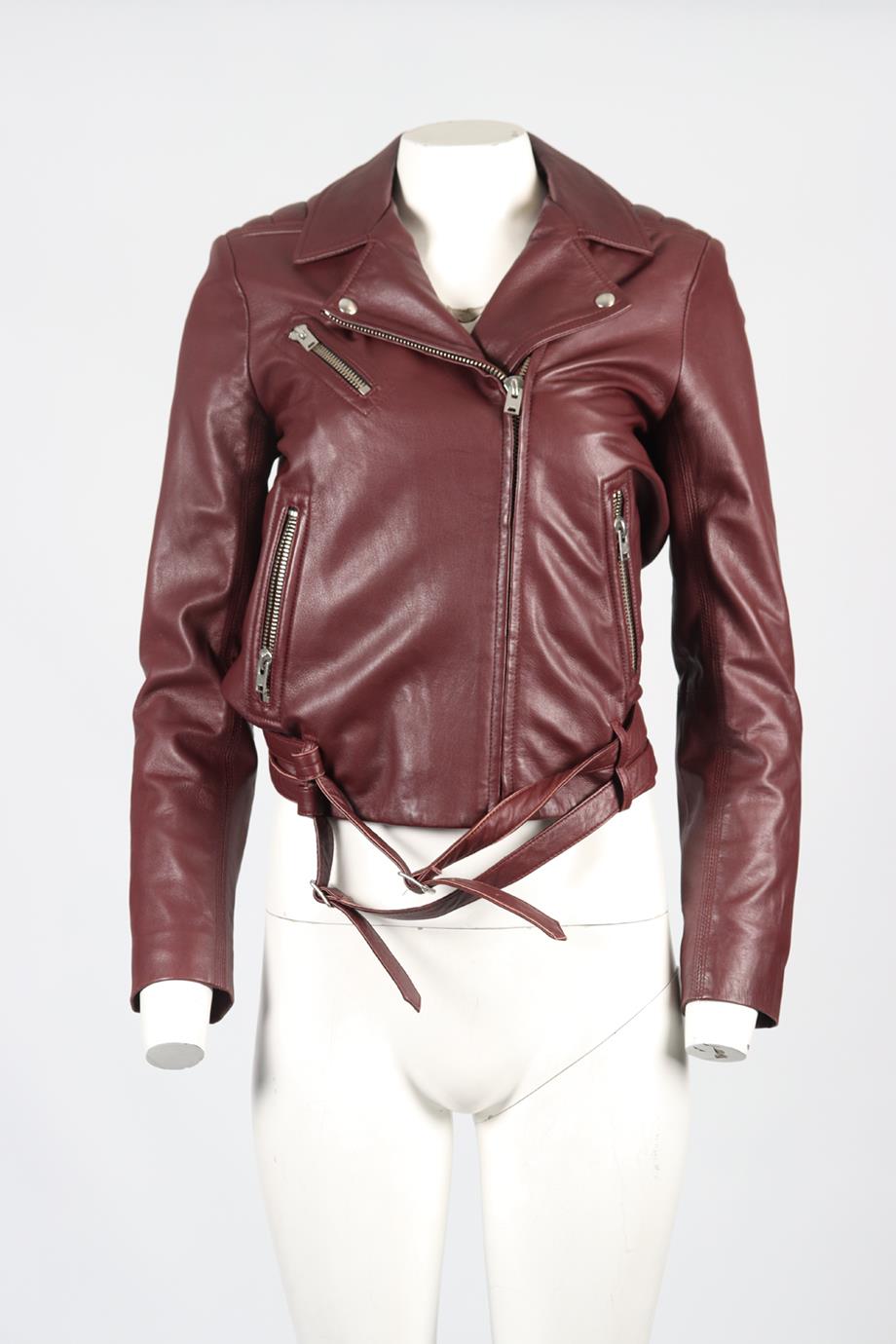 Clothing Jackets Iro Red Leather Jacket IRO Ebeyna Leather Jacket