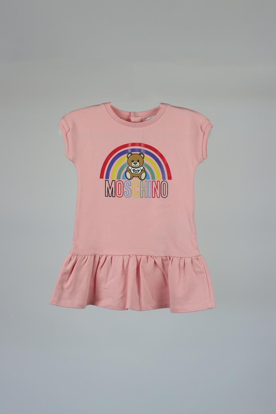 MOSCHINO BABY GIRLS COTTON DRESS 18-24 MONTHS