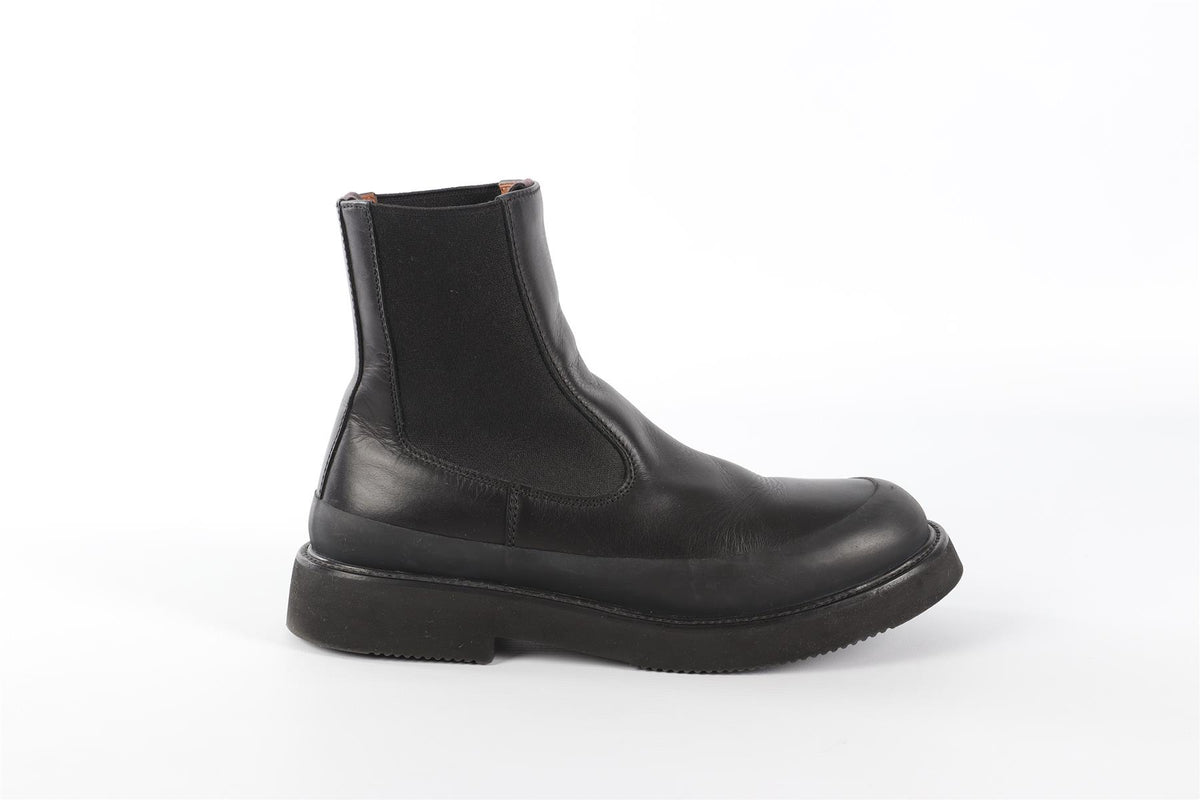 CELINE BLACK LEATHER ANKLE BOOTS EU 38.5 UK 5.5 US 8.5