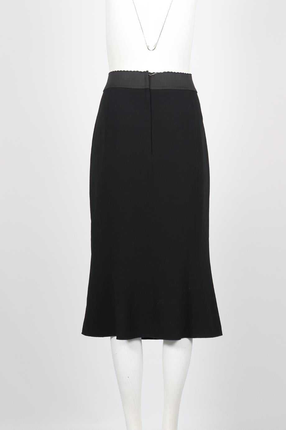 DOLCE AND GABBANA CREPE MIDI SKIRT IT 46 UK 14