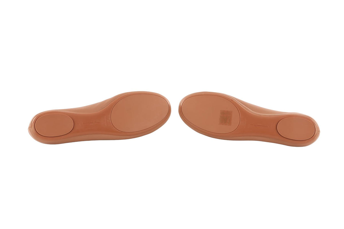 GIANVITO ROSSI PINK LEATHER BALLET FLATS EU 36 UK 3 US 6