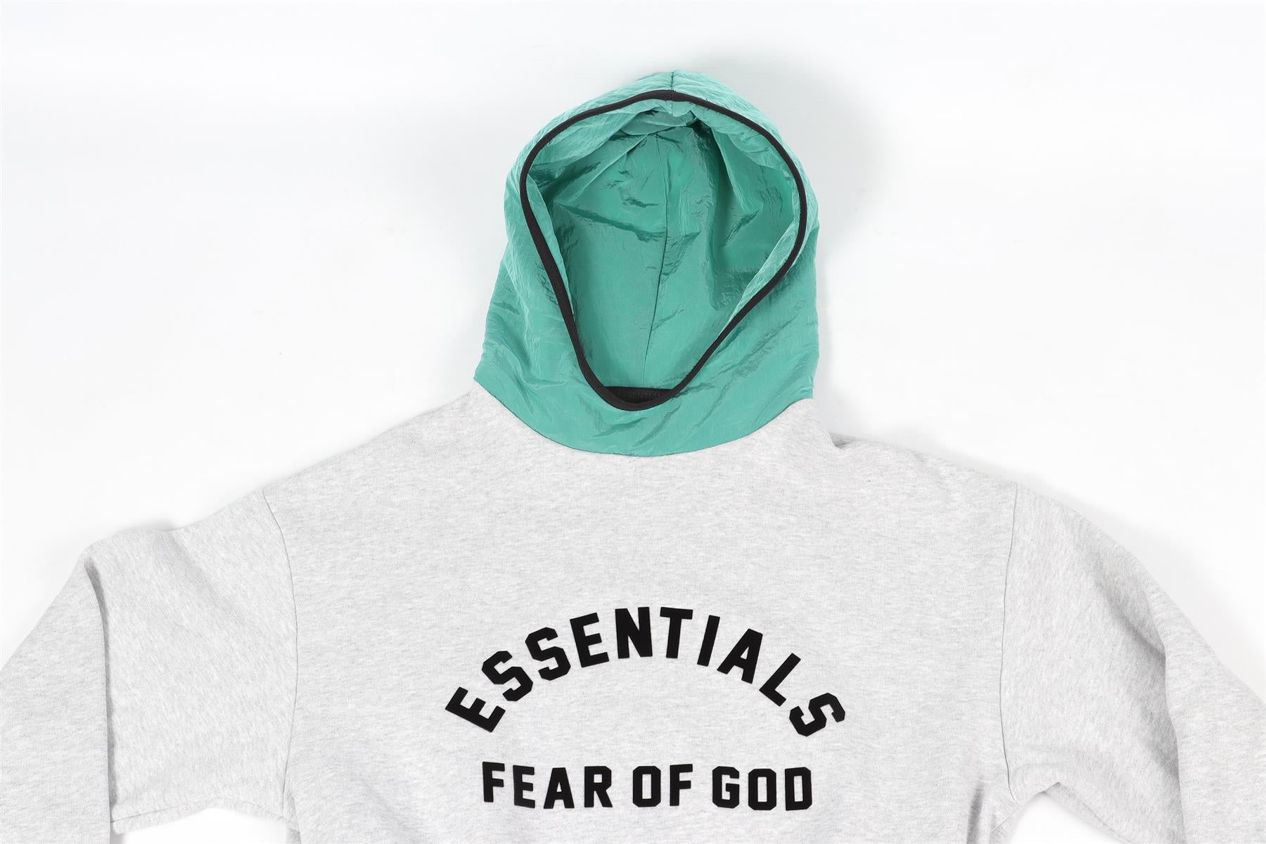 FEAR OF GOD GREY KIDS BOYS COTTON HOODIE 8 YEARS