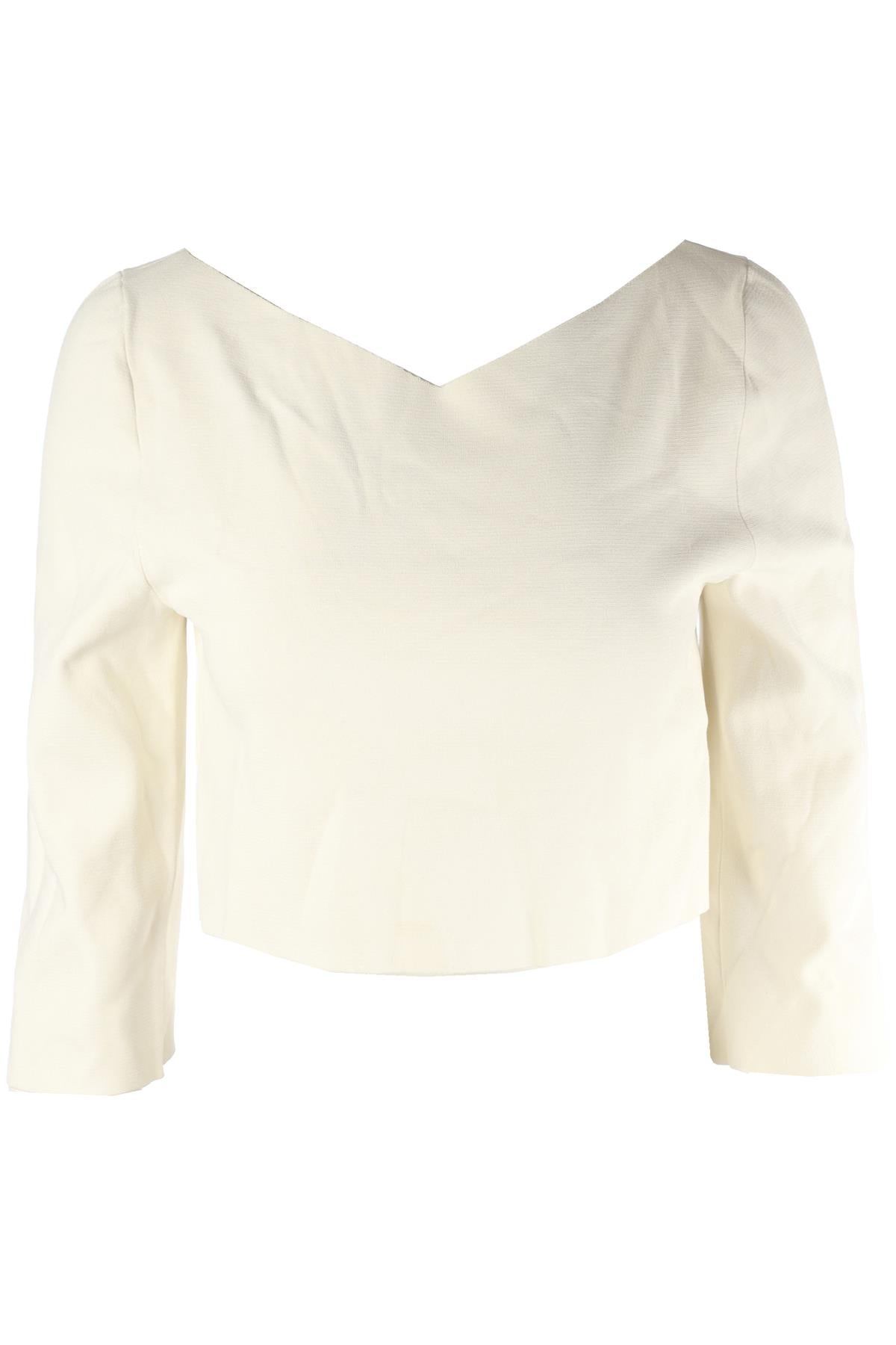 STELLA MCCARTNEY CREAM CREPE TOP IT 40 UK 8