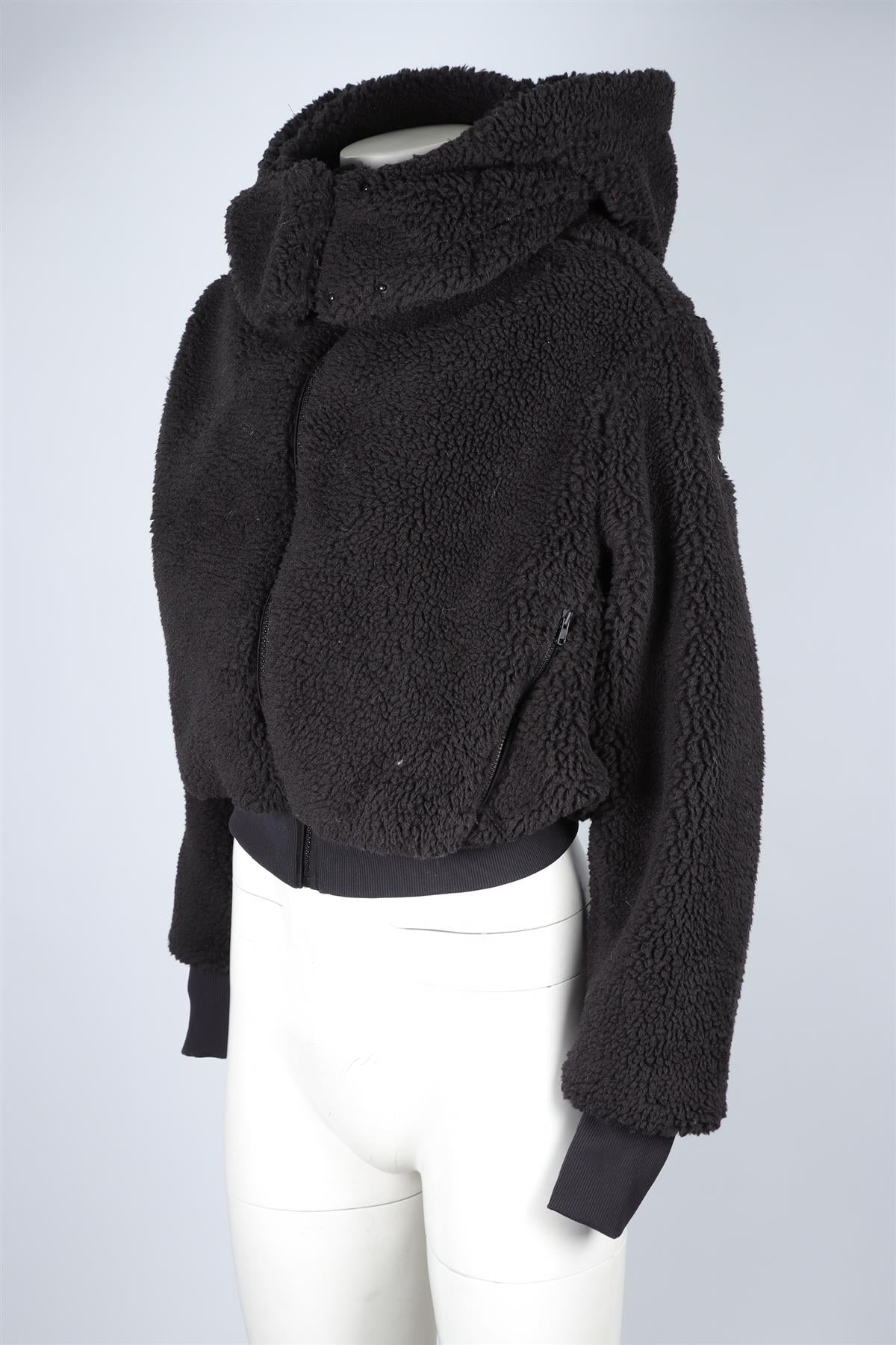 ALO YOGA BLACK FLEECE JACKET XSMALL