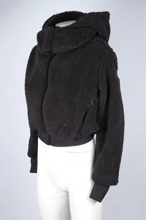 ALO YOGA BLACK FLEECE JACKET XSMALL