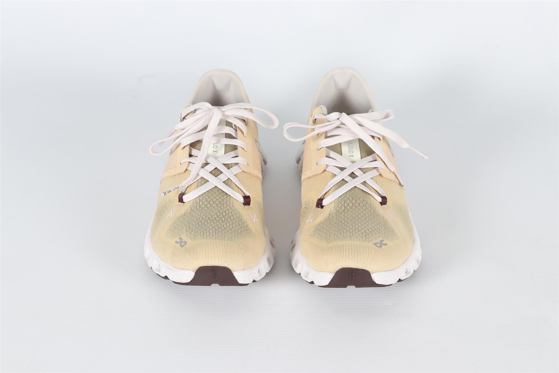 ON BEIGE CLOUD X MESH SNEAKERS EU 39 UK 6 US 8