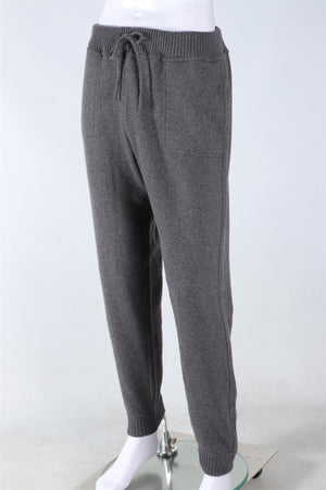 THOM SWEENEY GREY MEN'S CASHMERE TRACK PANTS XLARGE