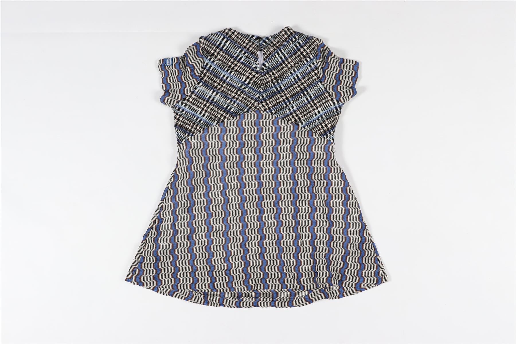 MISSONI BLUE KIDS GIRLS CROCHET DRESS 4-5 YEARS