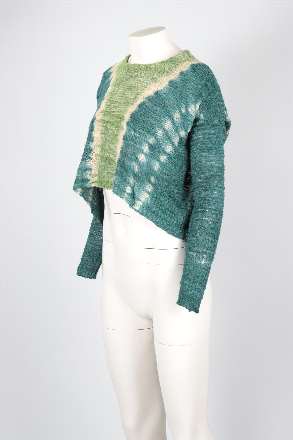 ALTUZARRA GREEN SILK SWEATER SMALL