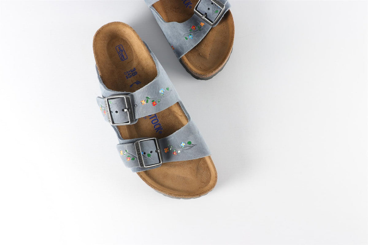 BIRKENSTOCK BLUE SUEDE SANDALS EU 38 UK 5 US 8