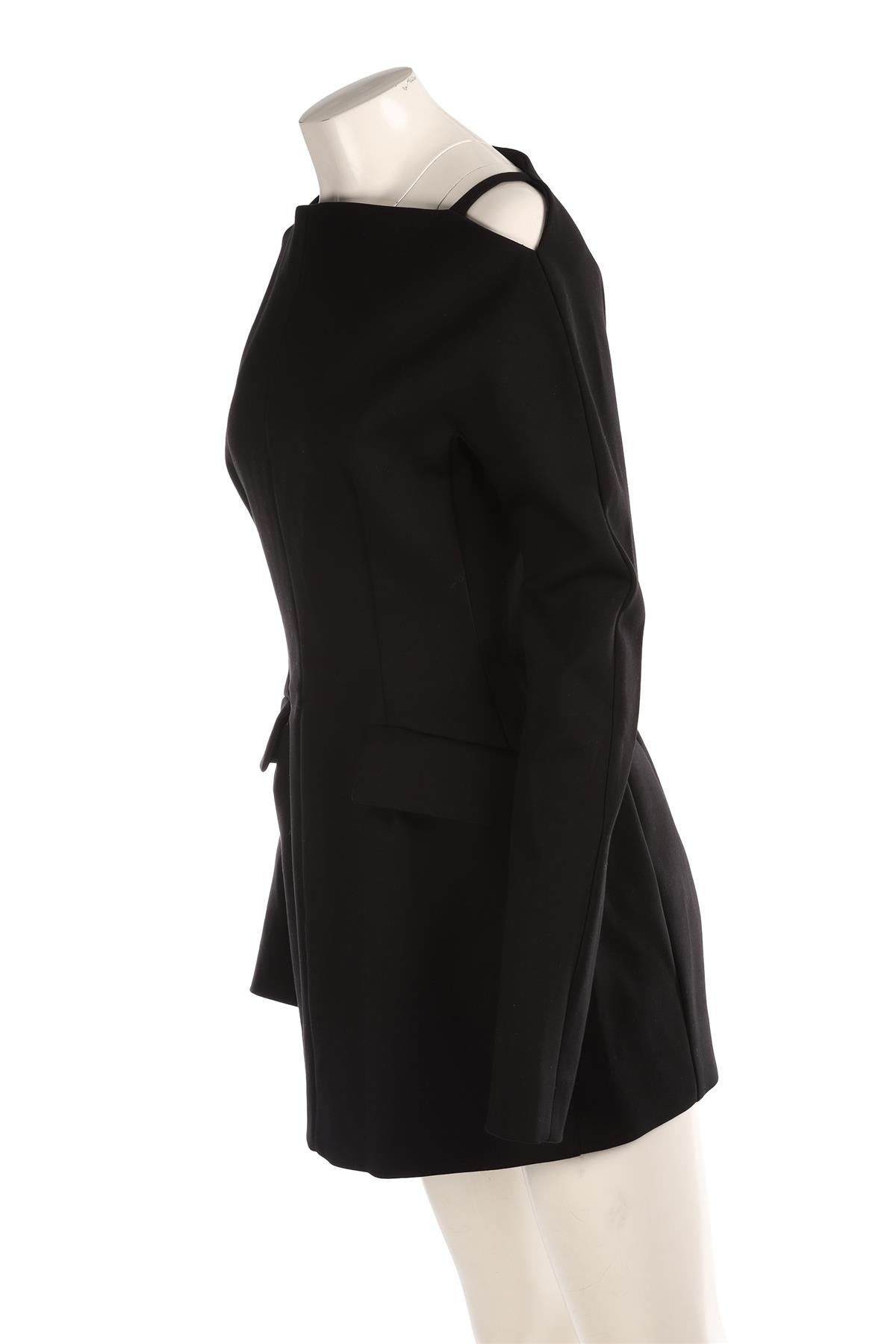 SPORTMAX BLACK CREPE MINI DRESS