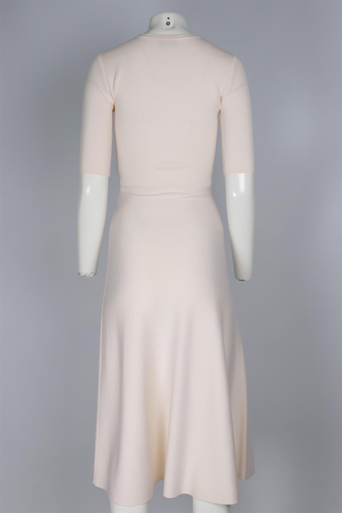 GABRIELA HEARST CREAM WOOL MAXI DRESS XSMALL