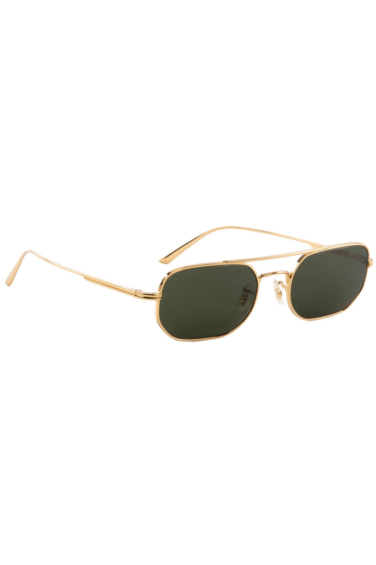 OLIVER PEOPLES + KHAITE GOLD 1989C GOLD TONE SUNGLASSES