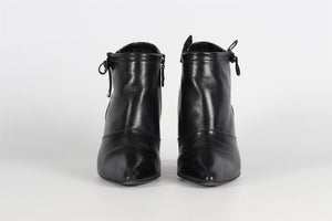 CHANEL LEATHER ANKLE BOOTS EU 39 UK 6 US 9
