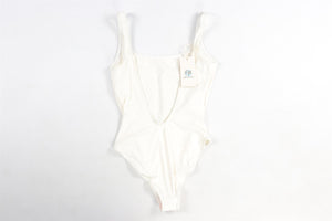 ALBERTA FERRETTI CREAM SWIMSUIT UK 10