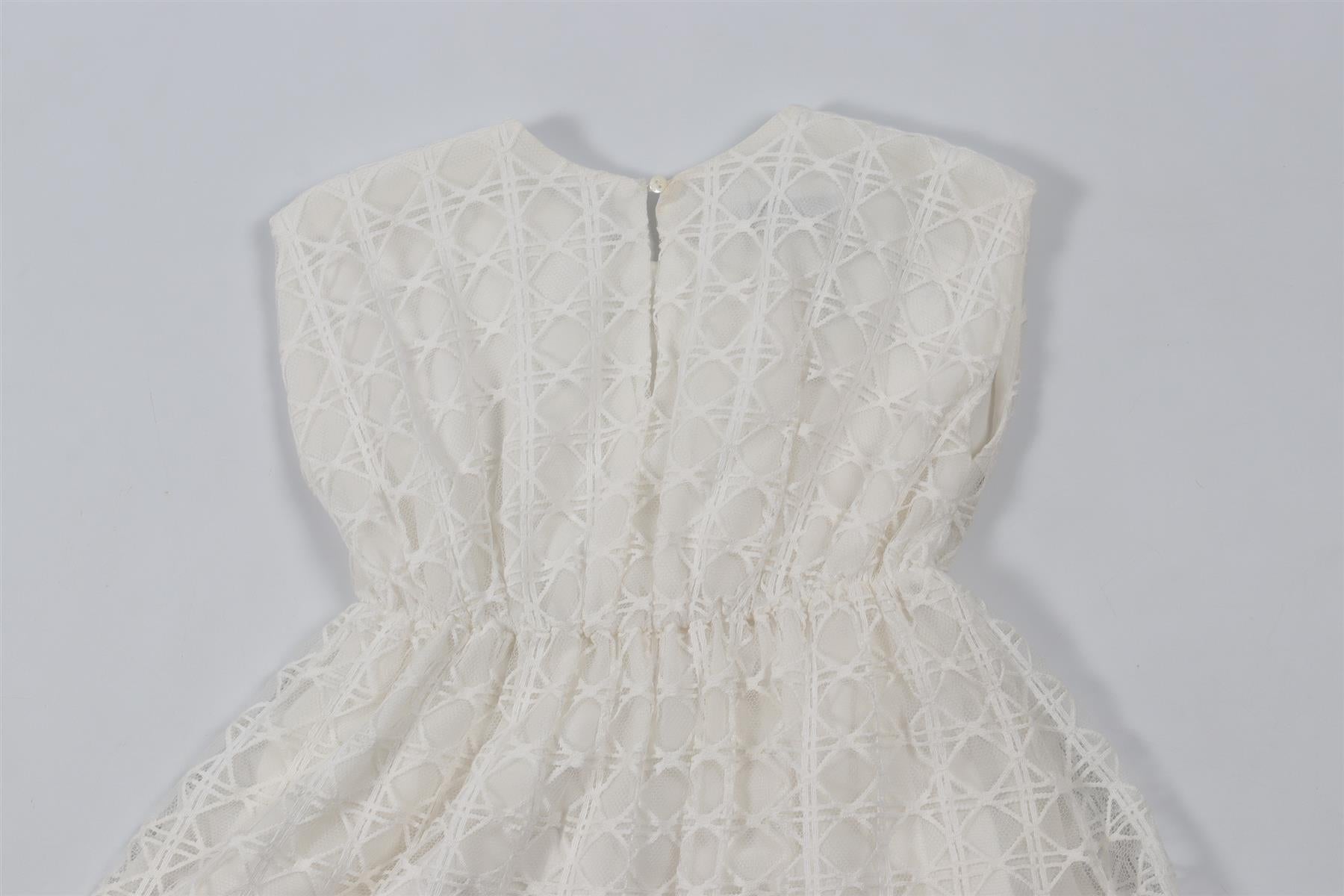 CHRISTIAN DIOR WHITE KIDS GIRLS DRESS 4 YEARS